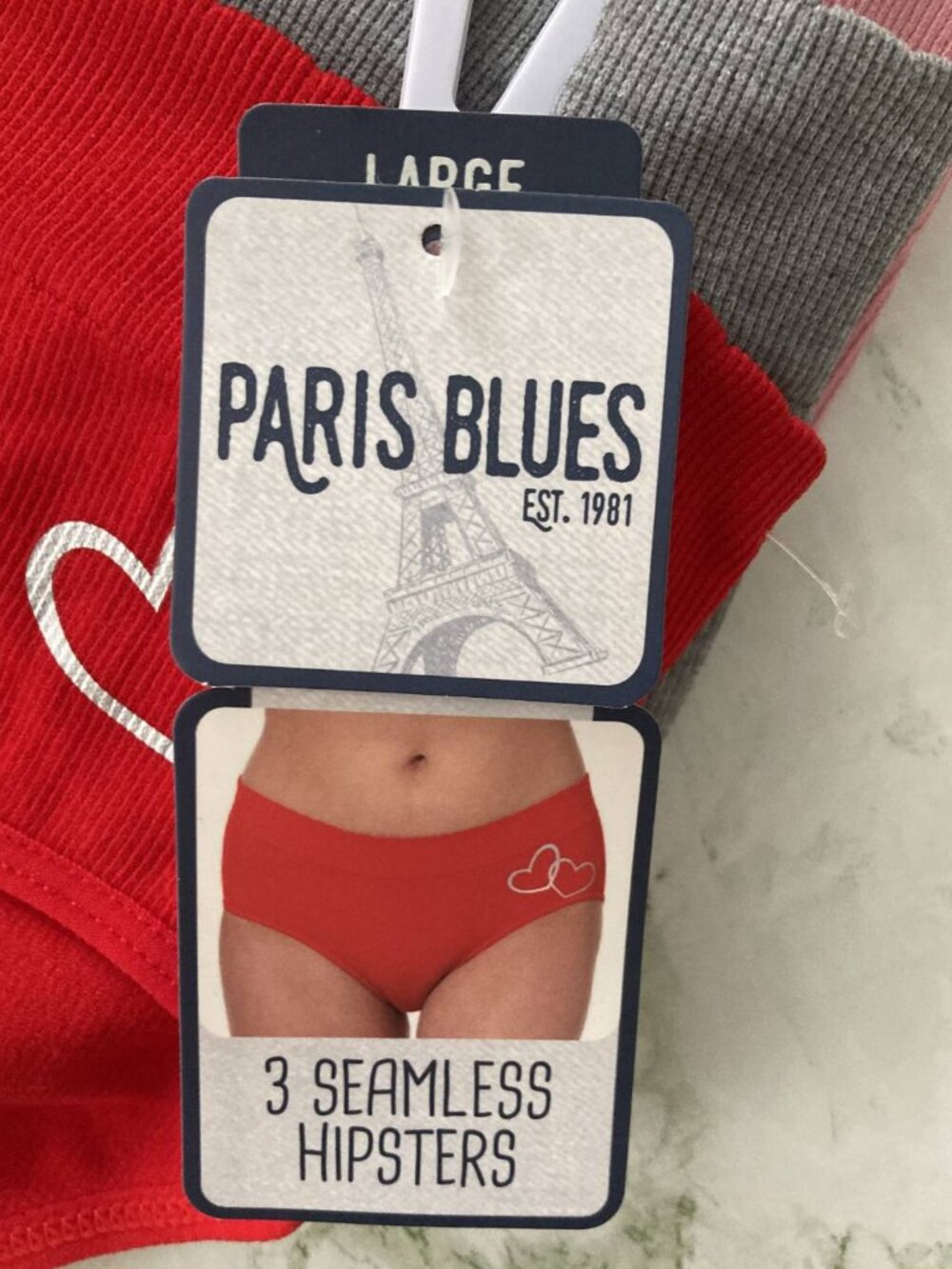 Paris Blues 3 Seamless Hipster Panties Size L NWT - Picture 4 of 7